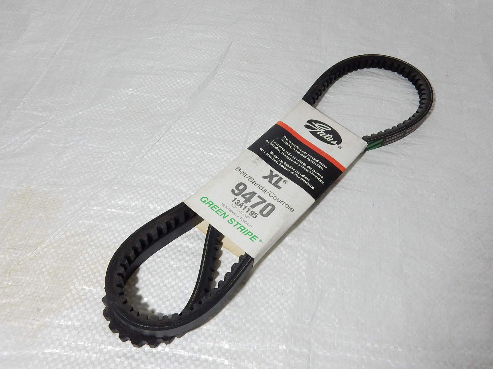 VBelt 9470 Gates Automotive XL 13A1195 Green Stripe fits L4 L6 V8