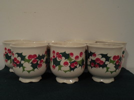 7 Lenox Candle Holders vintage holly berry candle holder tea light candl... - $45.00