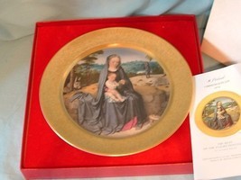 Vintage Numbered 1978 PICKARD CHRISTMAS PLATE Flight into Egypt 23k Gold... - £22.27 GBP