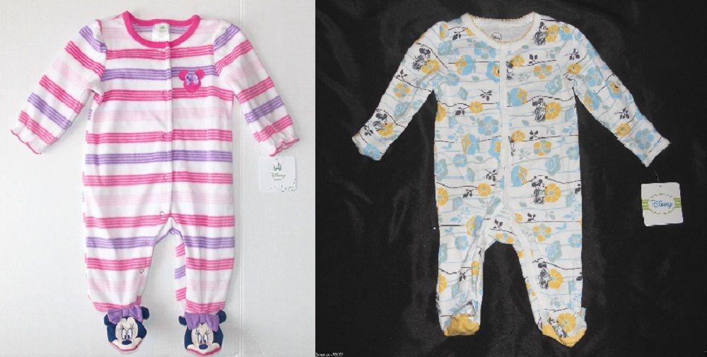 NWT Disney Store Mickey Mouse Pluto Sleeper SZ 12 18 24mo Baby Boy
