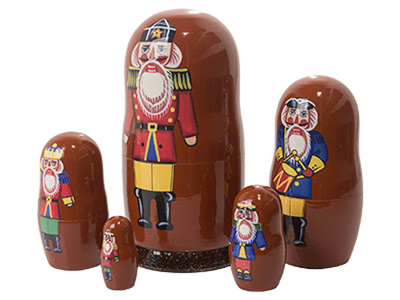 vintage nutcracker nesting dolls