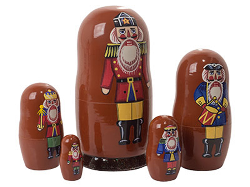 vintage nutcracker nesting dolls