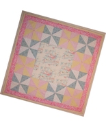 Quilt For Baby Girls, Quilt With Lambs, Baby Girls Handmade Quilt, Pink ... - $119.00