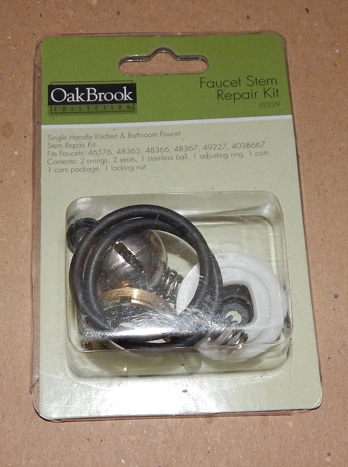 Oak Brook Faucet Stem Repair Kit 49229 Single Handle Fits Many Faucets