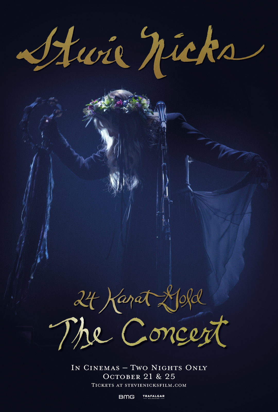 Stevie Nicks 24 Karat Gold the Concert Poster Joe Thomas Music Film Size 24x36