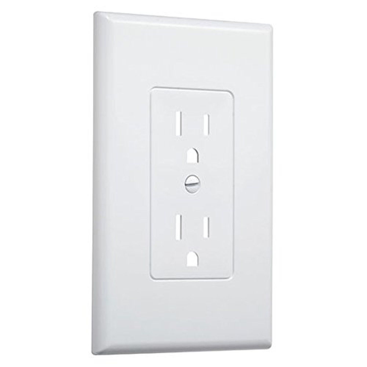 Cooper Wiring Devices 20 Amp White Decorator Duplex Electrical Outlet