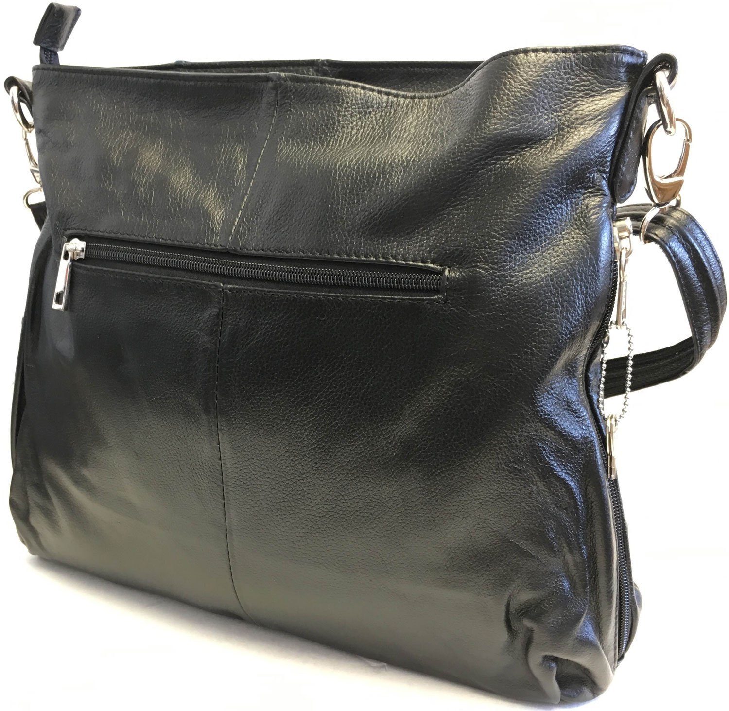 Concealed Carry Leather Gun Purse w/ Adjustable Shoulder Strap