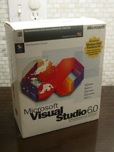 Microsoft Visual Studio 6.0 Suite CD-ROM Visual Basic SP5 J++ Msde Msdn Nt Plus - $199.95