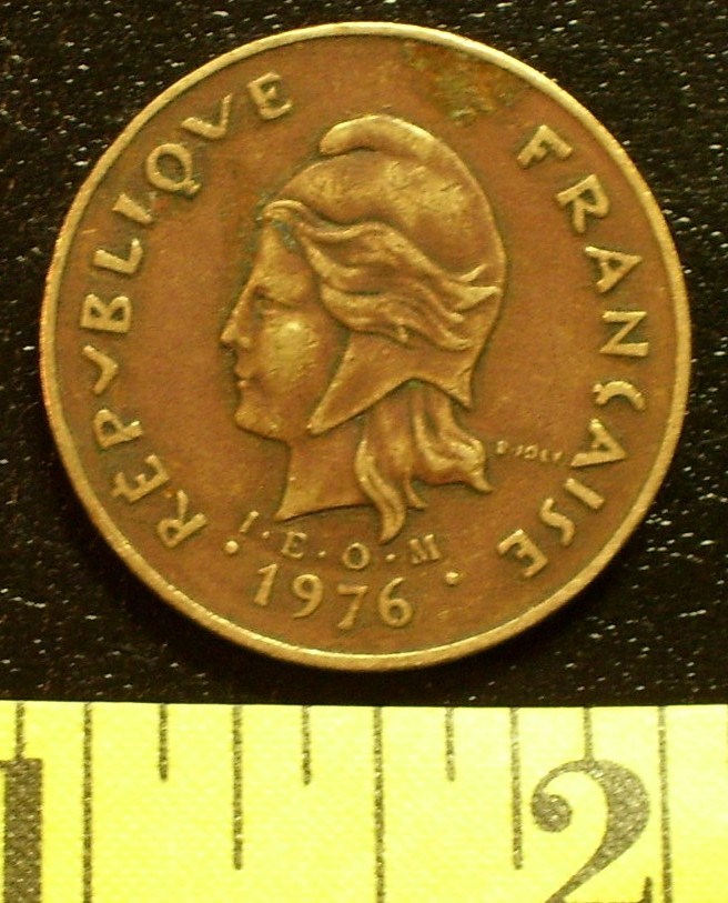 French 100 Franc Coin 1976 French Polynesia Rare! - £2.47 GBP