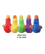 Dog Toys Soft Plush Squeaking Ducks Assorted Colors 4&quot; Duckworth 2 Piece... - $12.76