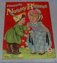 Favorite Nursery Rhymes 1958 Cloth Like Book - Children & YA Fiction