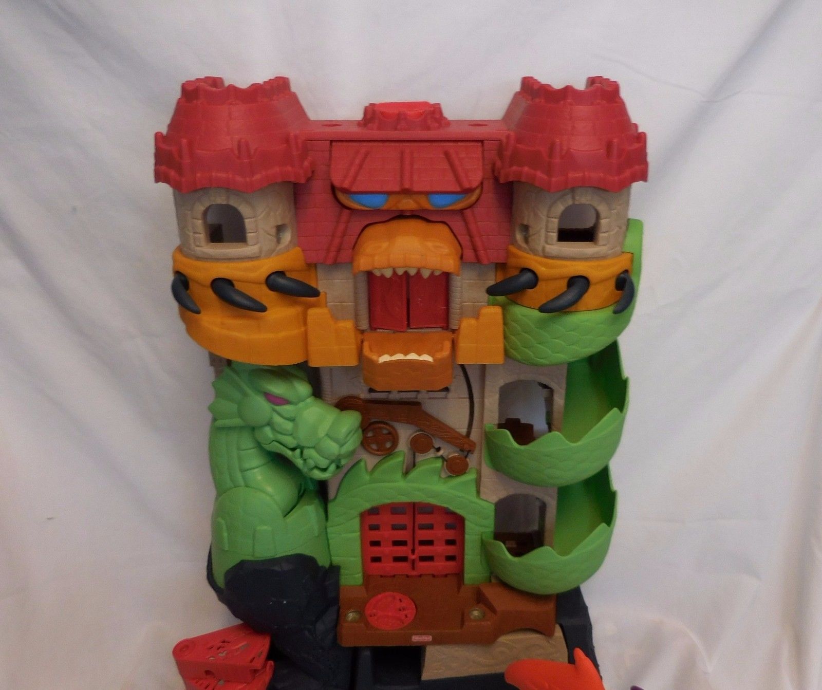 Fisher Price Imaginext dragon world castle fortress + 3 Dragons ...