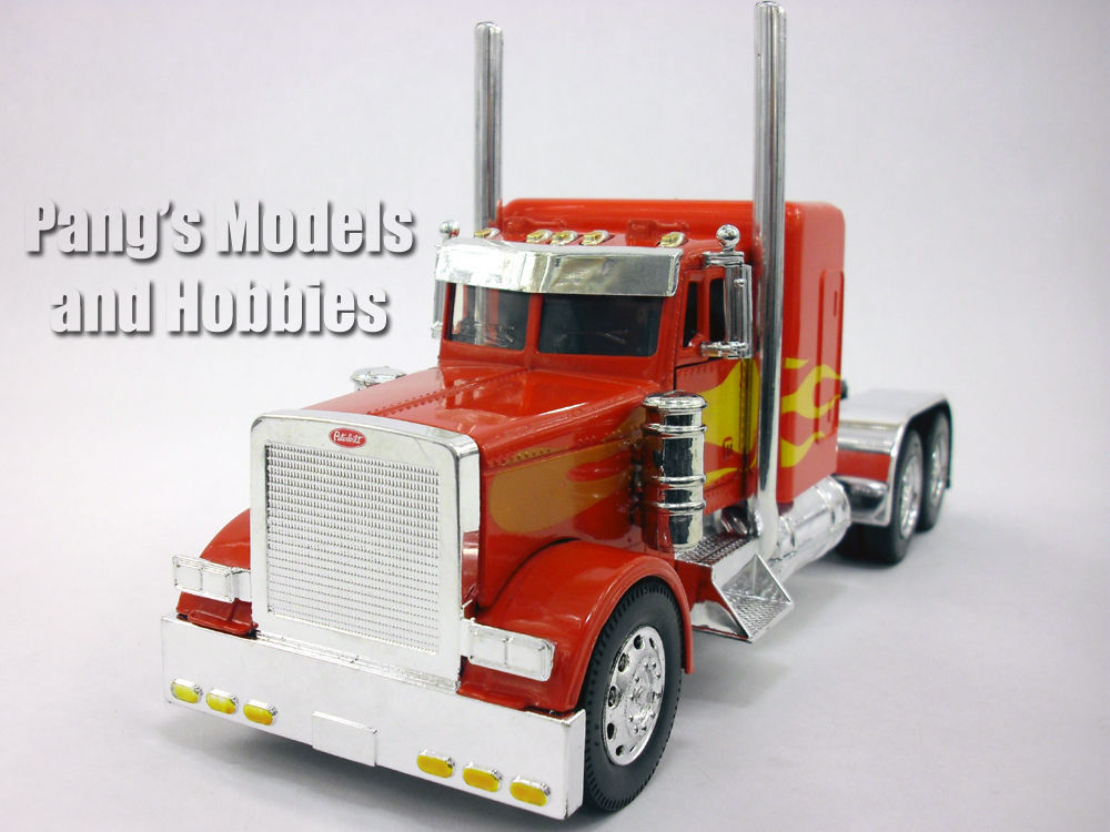 Peterbilt 379 Custom Red Truck Cab Diecast Metal 1/32 Scale Model by ...