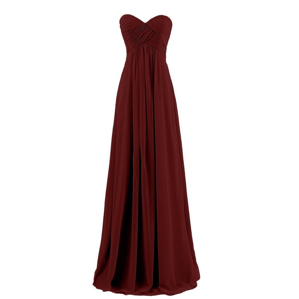 Primary image for Lemai Sweetheart Pleats Long A Line Corset Formal Women Prom Bridesmaid Dress...