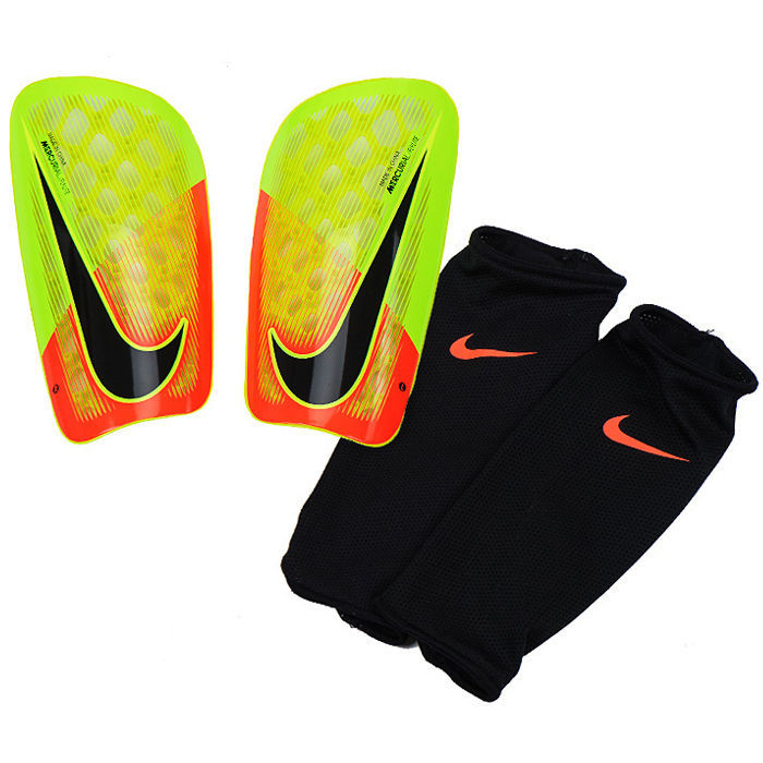 Nike 2017 Mercurial Flylite Shin Guard ShinPads Football Volt/Orange ...