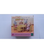 Sylvanian Families table and chair set 1615 the box is opened and damage... - $38.61