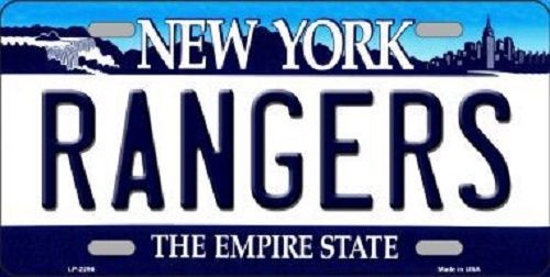 Rico NHL New York Rangers Metal Auto Tag
