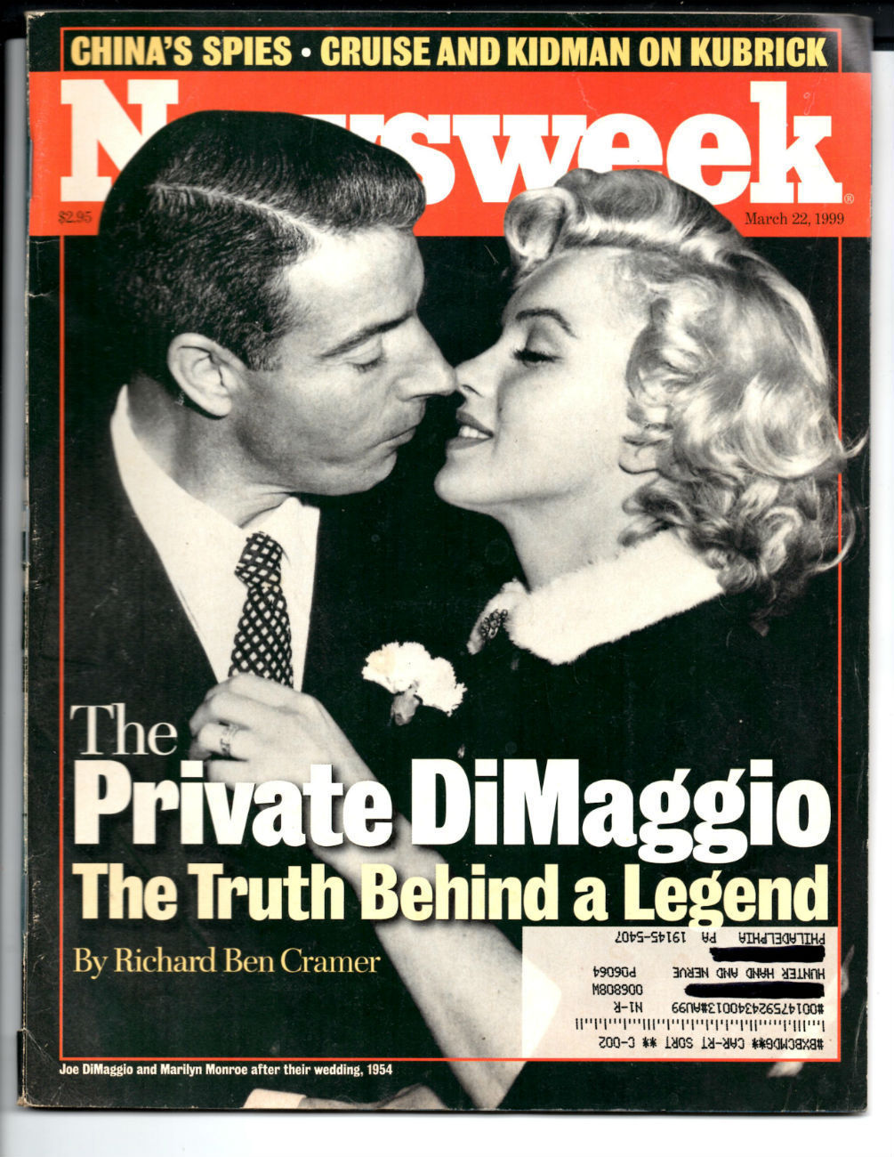 Primary image for 'The Private Dimaggio'  Newsweek March 22, 1999 issue