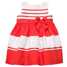 Carter's Infant Girl Special Occasion Dress Orange White - $19.99