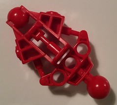 Lego Bionicle Vahki Lower Leg Section - PN 47328 - Red - 2 Pieces - $12.00