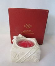 Lenox Yuletide Glowlites Figural Package Tea Light Holder Retired IOB EUC - $22.50