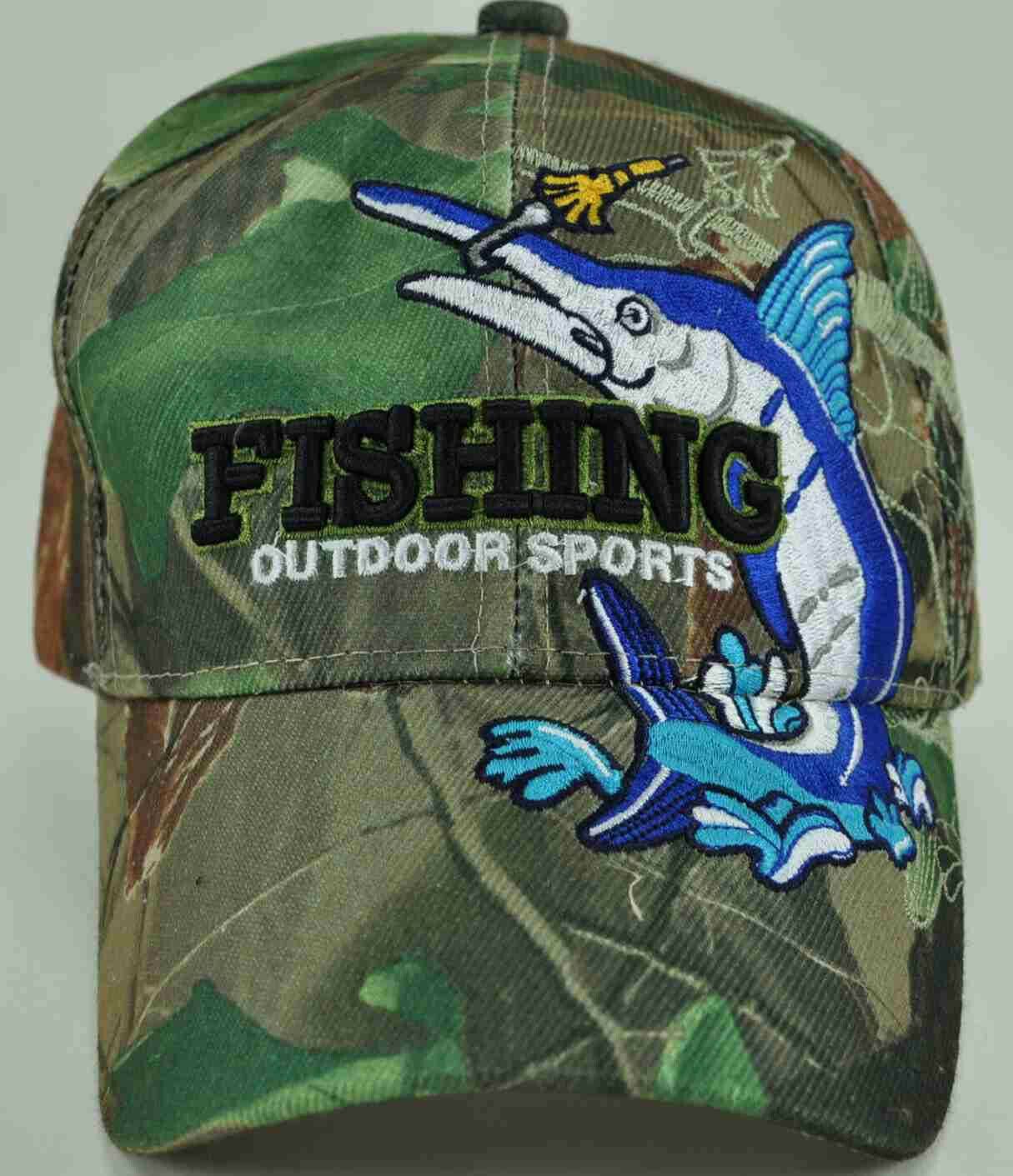 NEW! SWORDFISH FISHING MARINE CAP HAT CAMO Men's Hats