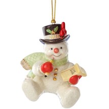 Lenox 2014 Snowman Figurine Ornament Annual Making List For Santa Christ... - $36.00