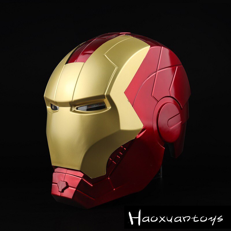 Play The Avengers Cosplay Props 1:1 Iron Man Helmet Action Figure LED ...