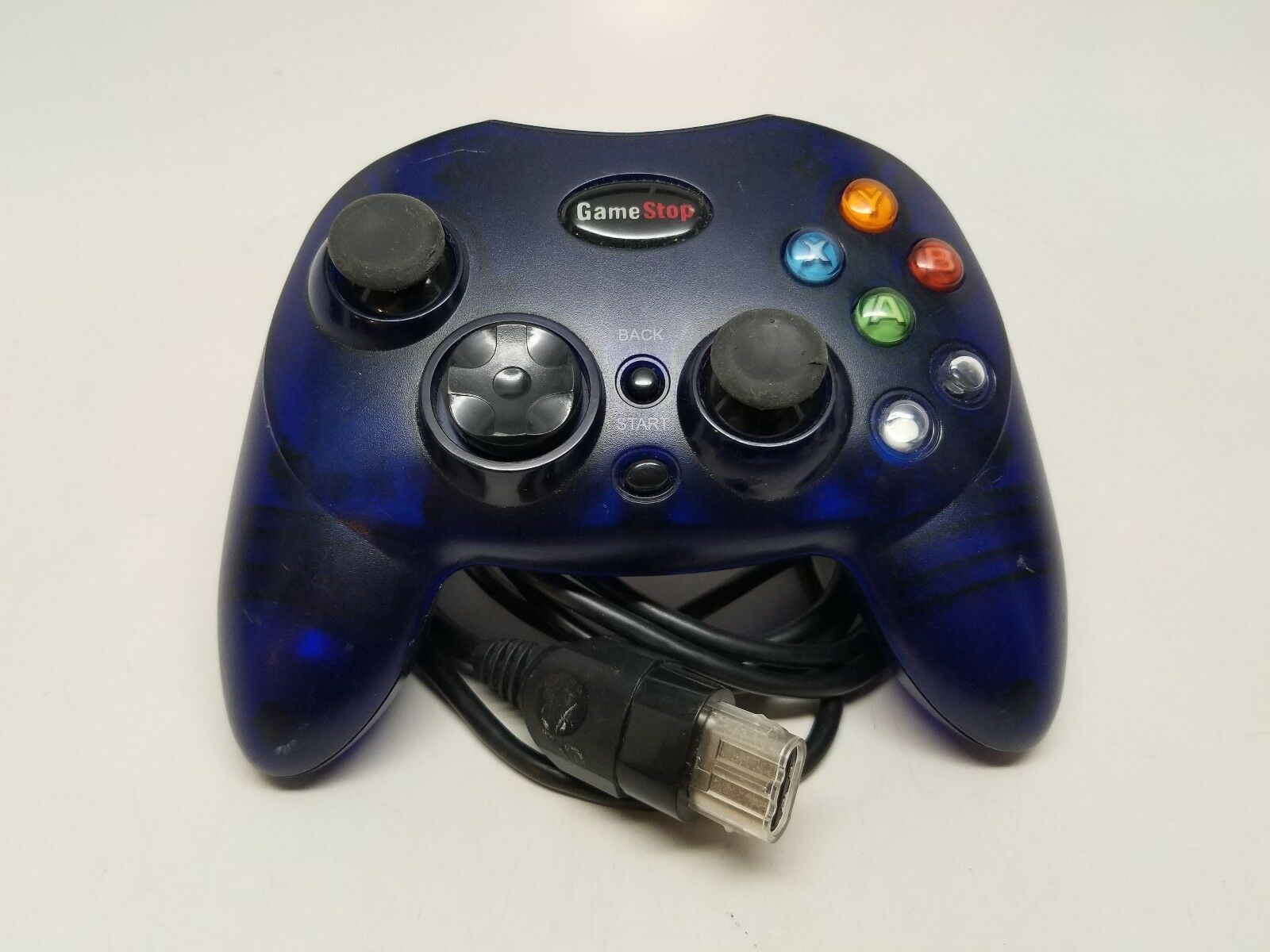 Gamestop Corded Controller for XBOX BB136 Game Stop Dark Blue Game