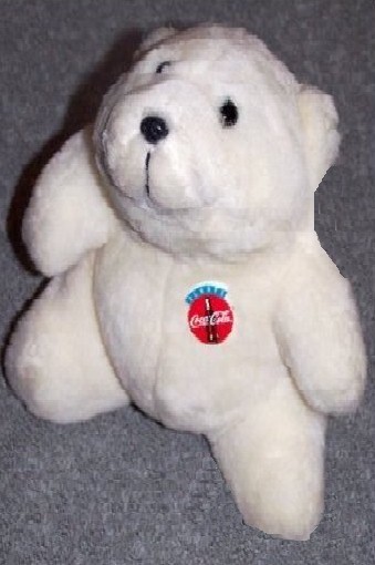 plush coca cola polar bear