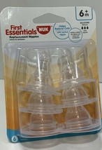 NUK First Essential 6 Pack Silicone Nipples, Fast Flow 6+ Months - $11.75