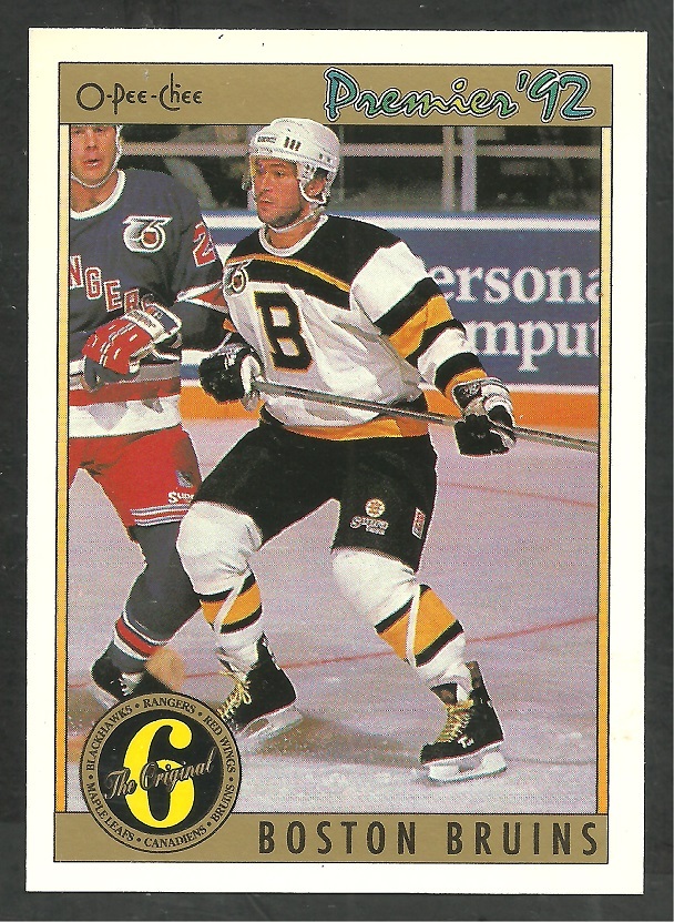 Boston Bruins Bob Carpenter 1991 1992 OPC Premier O Pee Chee Hockey ...