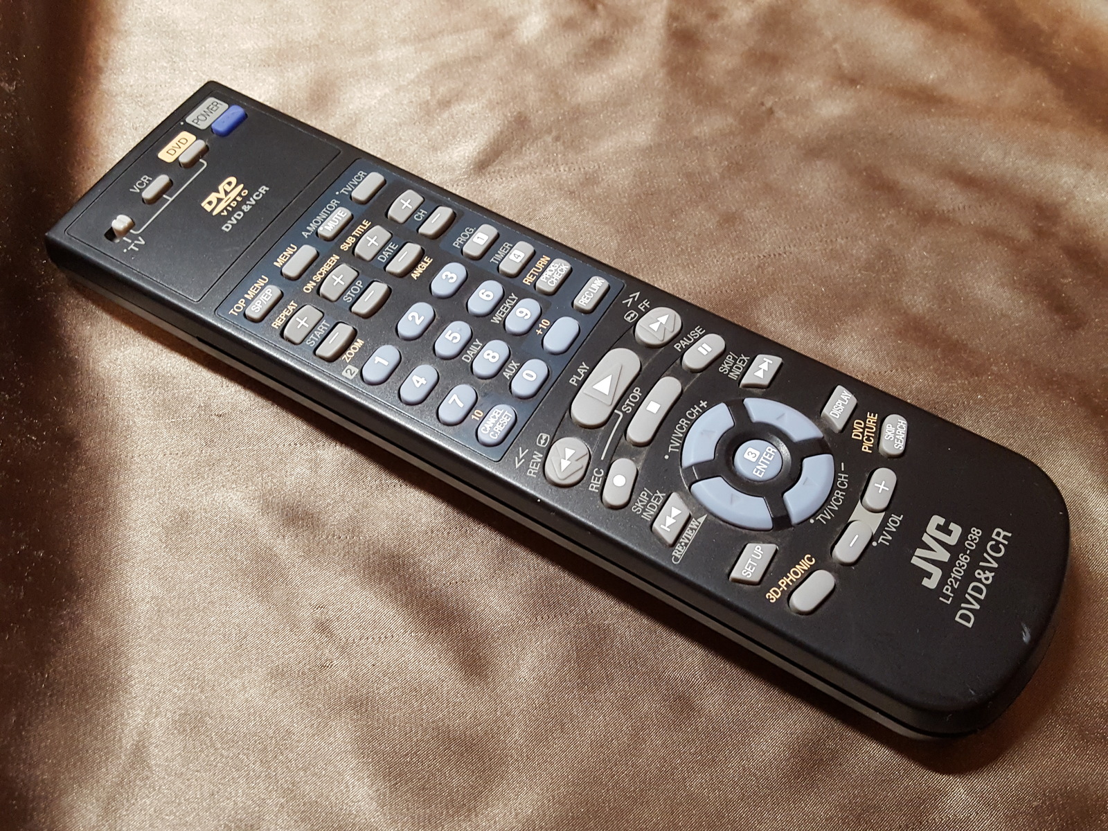 JVC DVD & VCR Remote Control LP21036038 Remote Controls