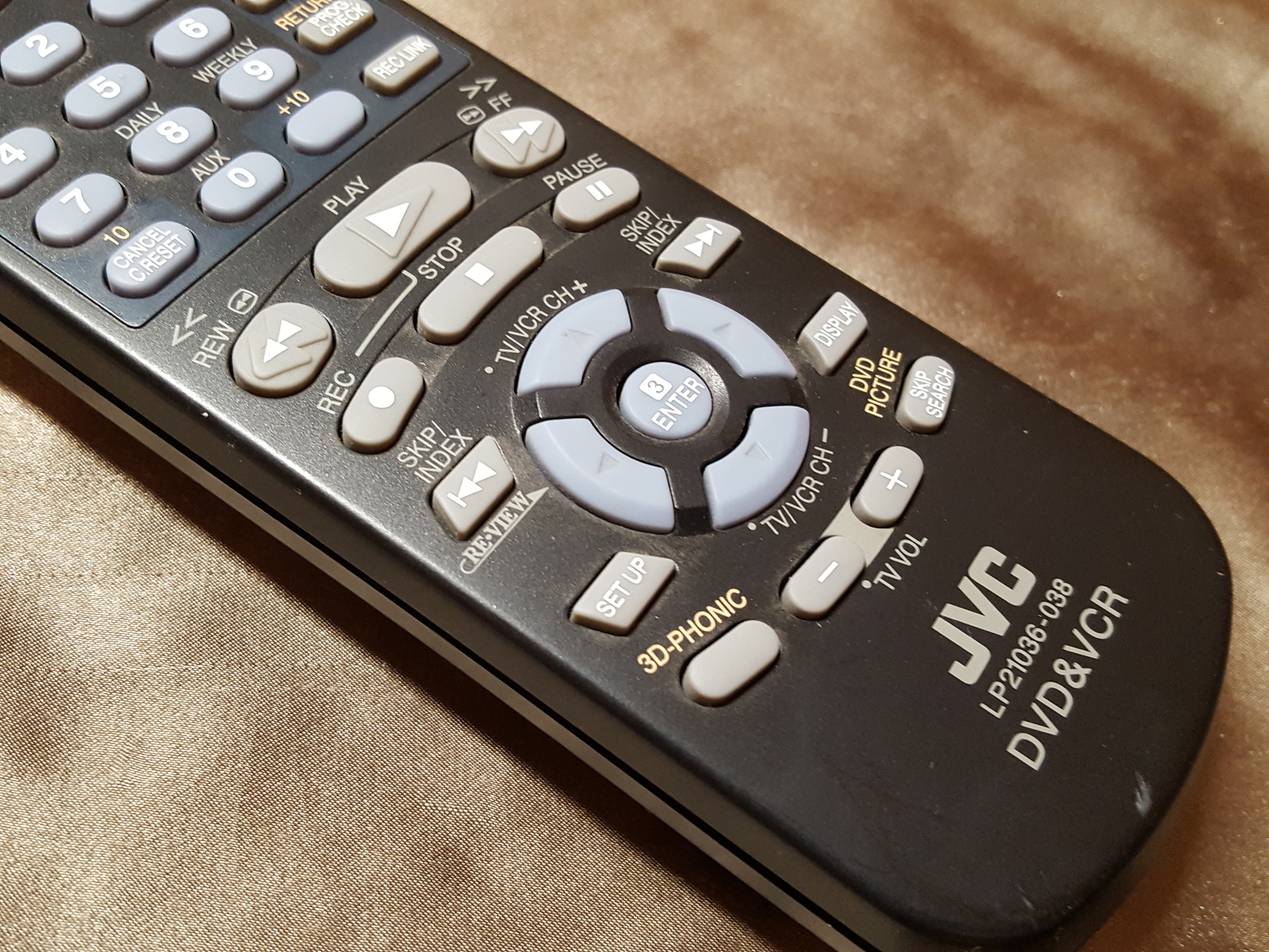 JVC DVD & VCR Remote Control LP21036038 Remote Controls