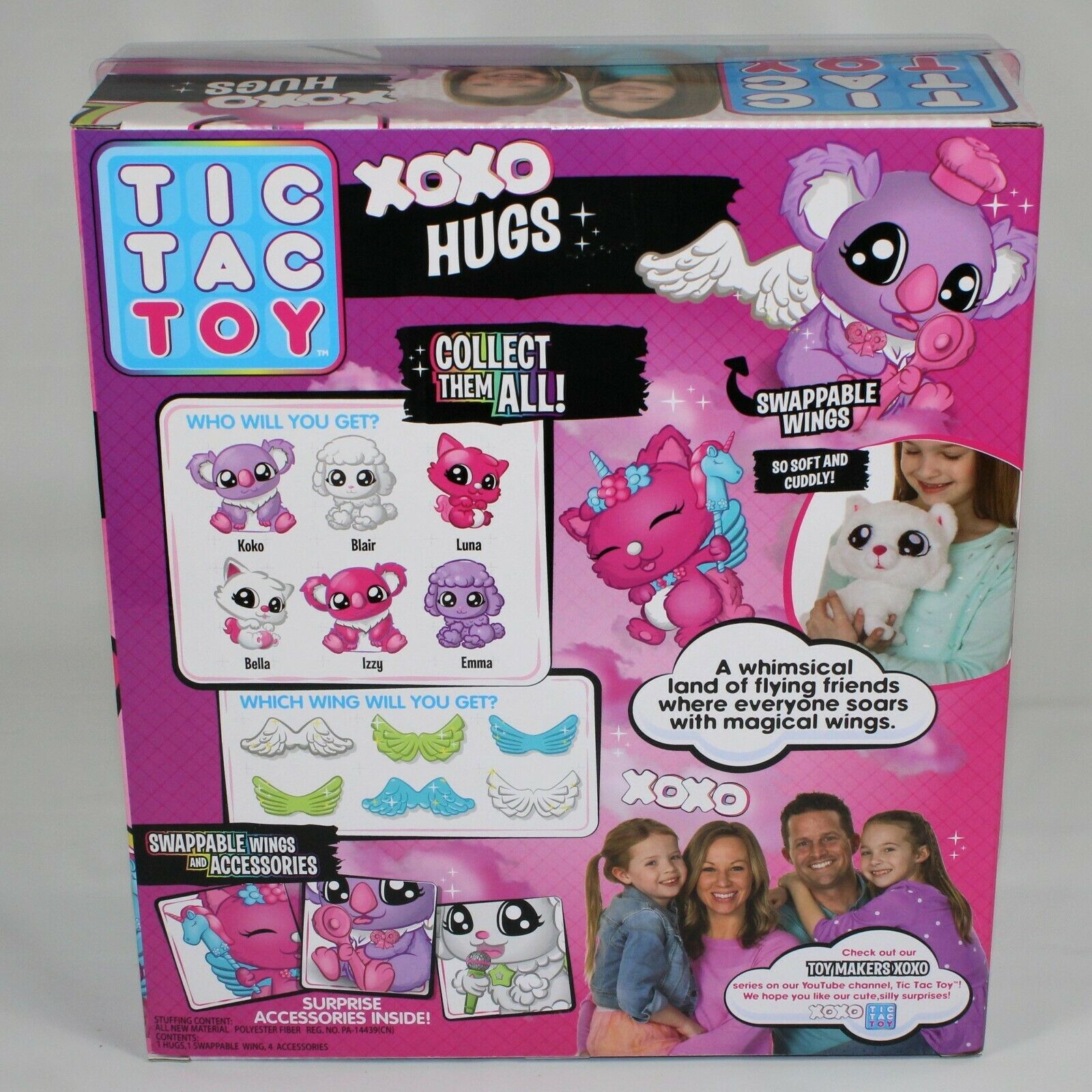 tic tac toy xoxo hugs plush surprise box