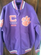 CLEMSON TIGERS Varsity Style Fleece  JACKET NEW WITH TAGS R&amp;R Designs  - $84.95