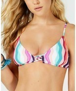 Bar III Womens Waves Printed Strappy Bralette Bikini Swimsuit Top XS New - $11.84