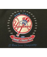 Yankees Budweiser 25 W.S. Champs 1949-1999 Vintage Black Wool Leather Ja... - $148.50