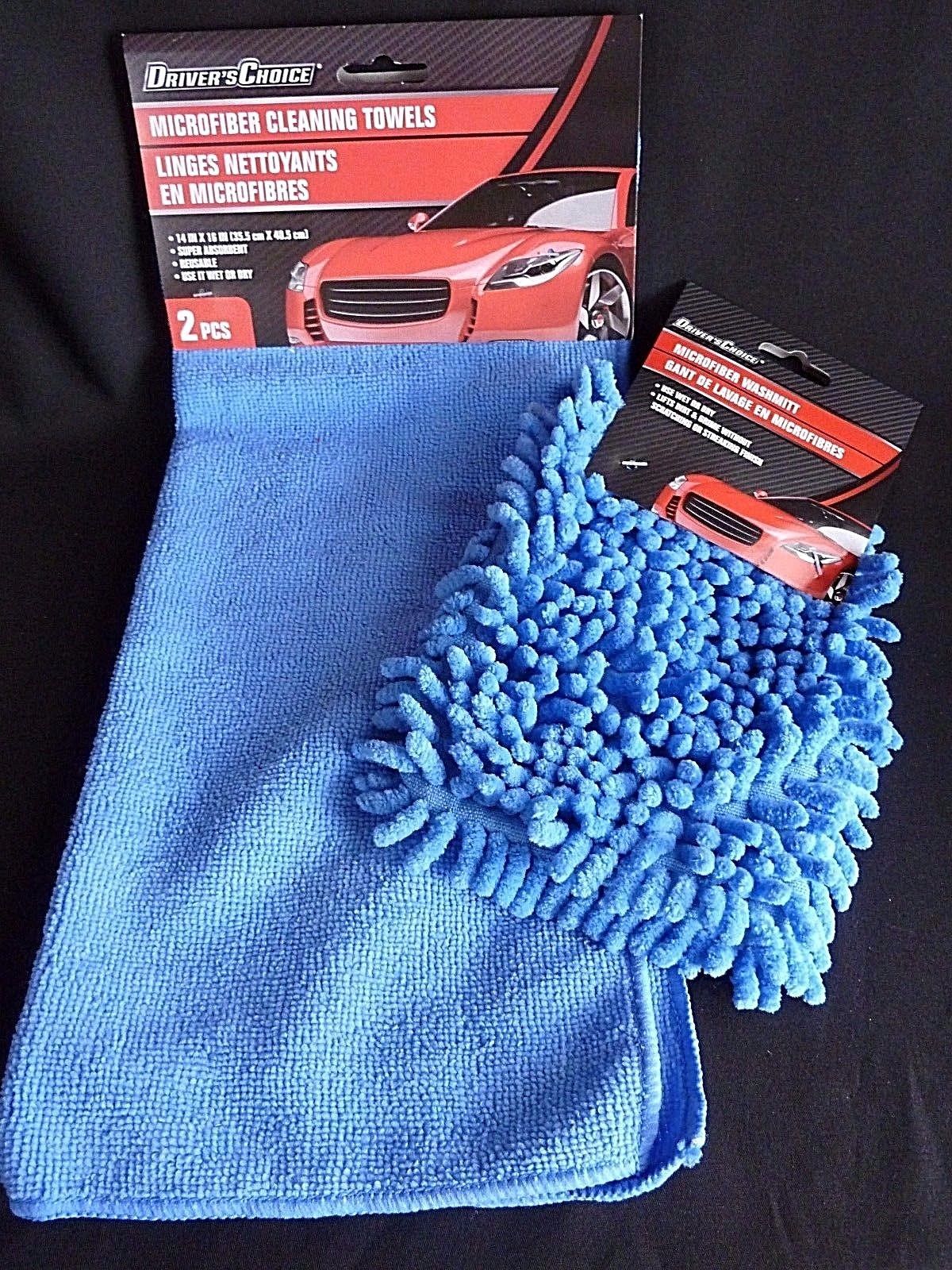 Drivers Choice White Microfiber Towel Car Cleaning Super Soft 
