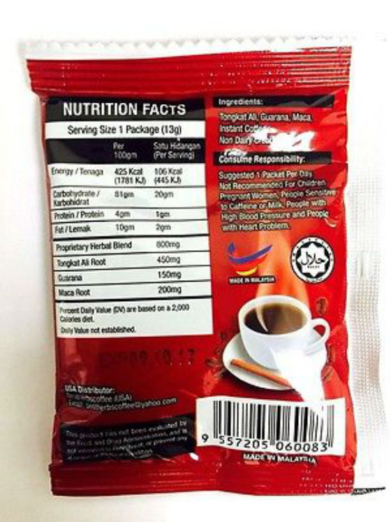 400 PACKS NATURAL HERBS COFFEE LONGJACK KOPI JANTAN STRONGMAN Sexual