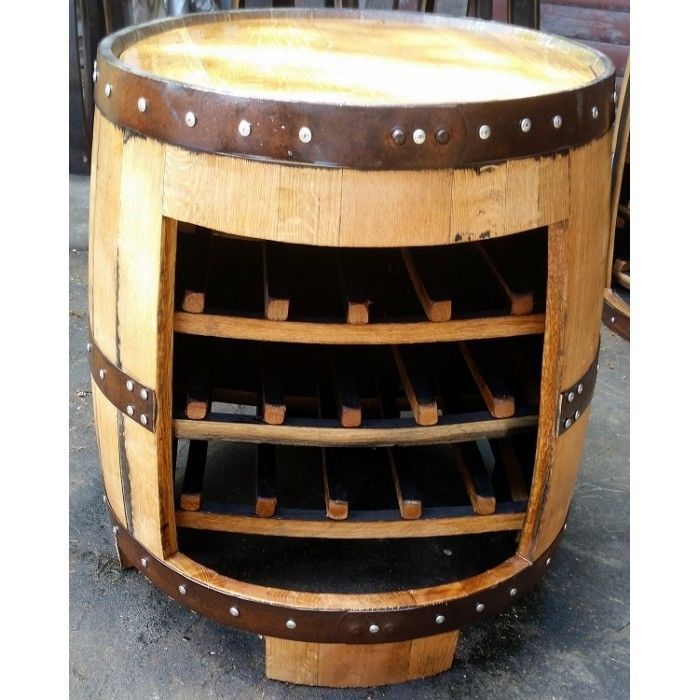 Recycled Solid Oak Whisky Barrel "Dundee Gold" Coffee