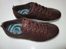 ECCO Amazing Long Lace Tied Full Grain Leather Men’s Dress Sneaker Brown... - $79.79