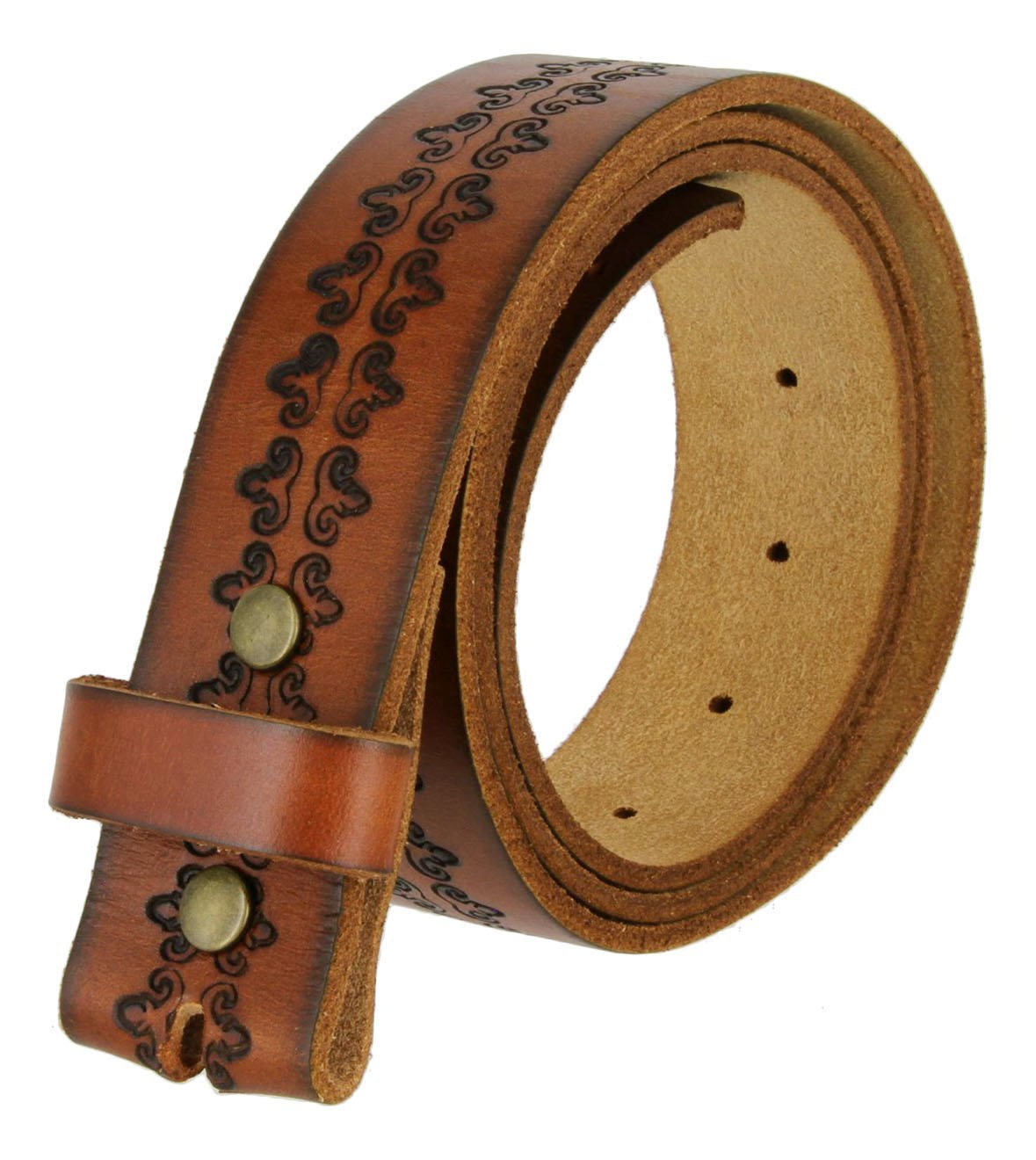 Golden Spring Diamond Italian Calfskin Leather Designer Dress Belts for Men