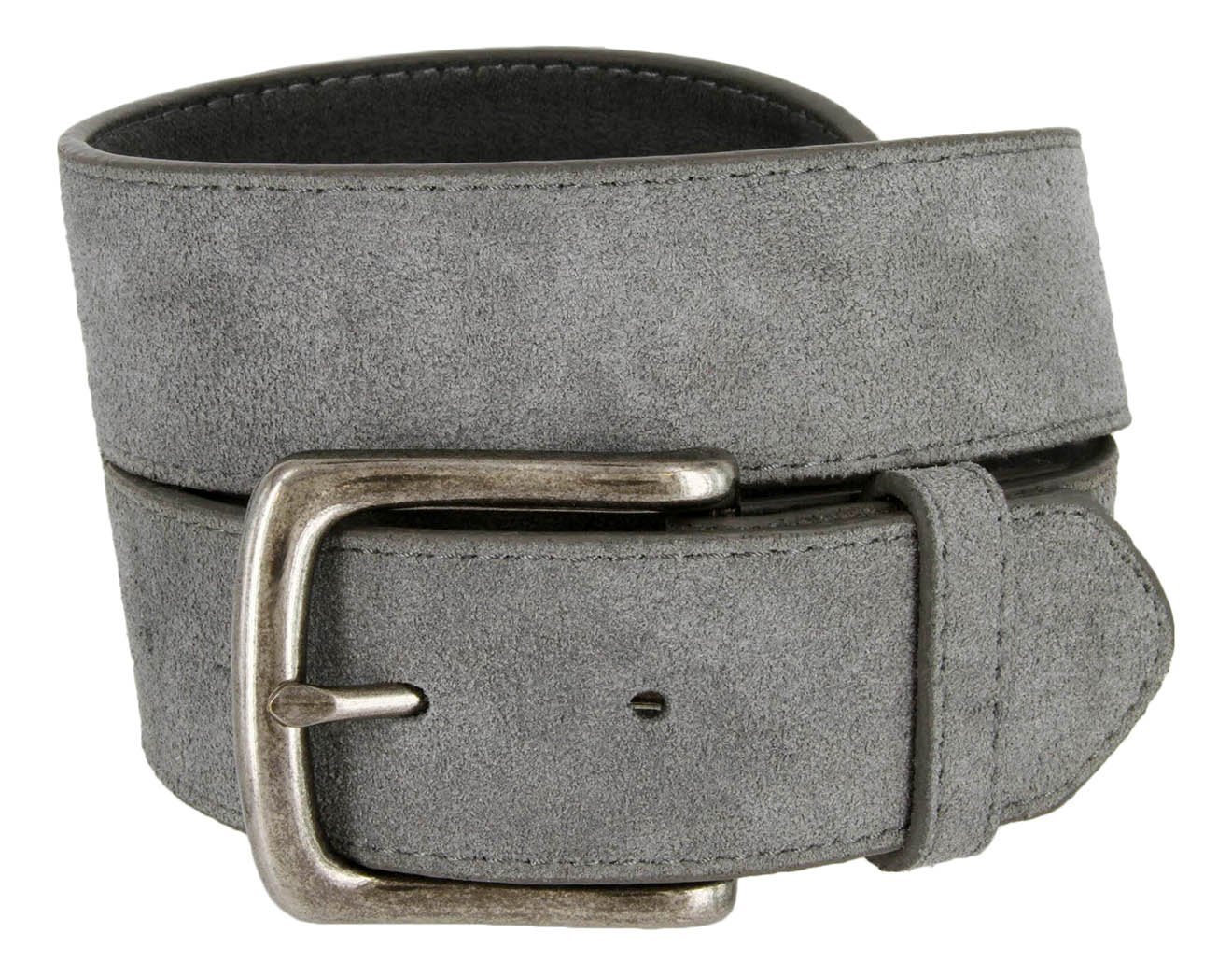 Casual Jean Suede Leather Belt for Women (Gray, 44) Women's Accessories