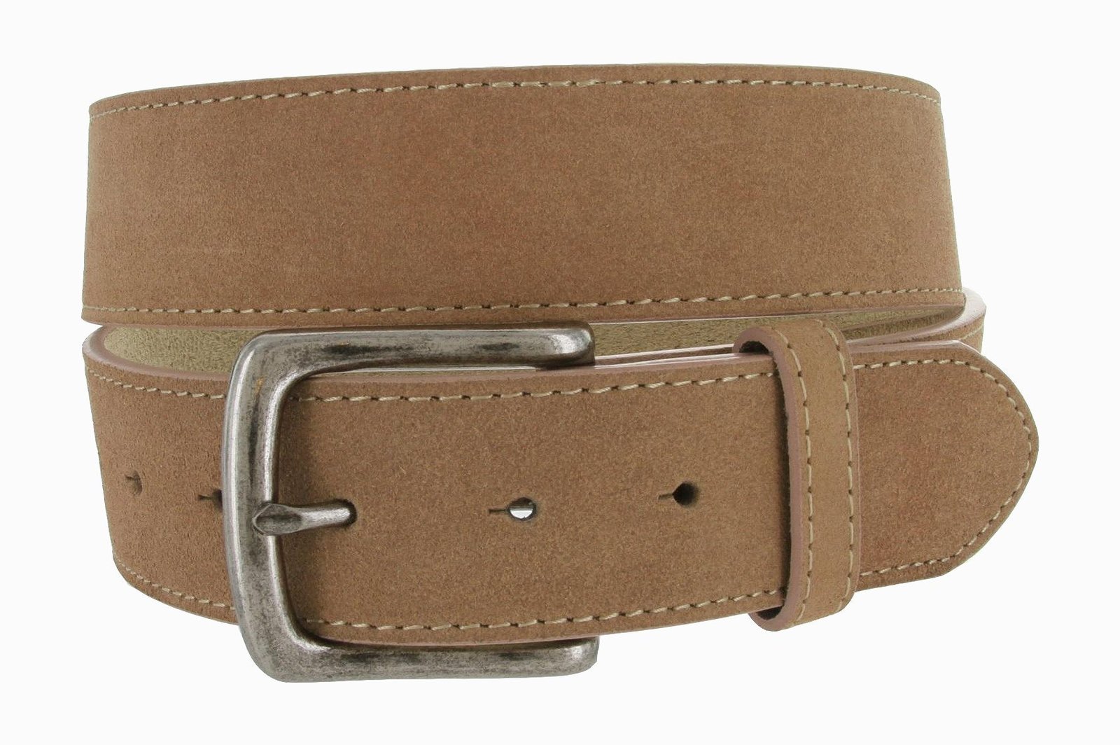 Casual Jean Genuine Suede Leather Belt for Men (Tan, 32) - Women's ...