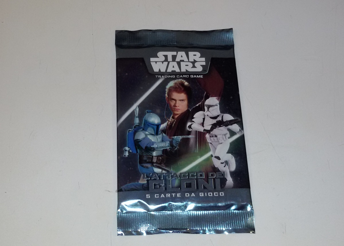 Star Wars TCG Cards Attack Clones Sealed Pack Italian Ed.