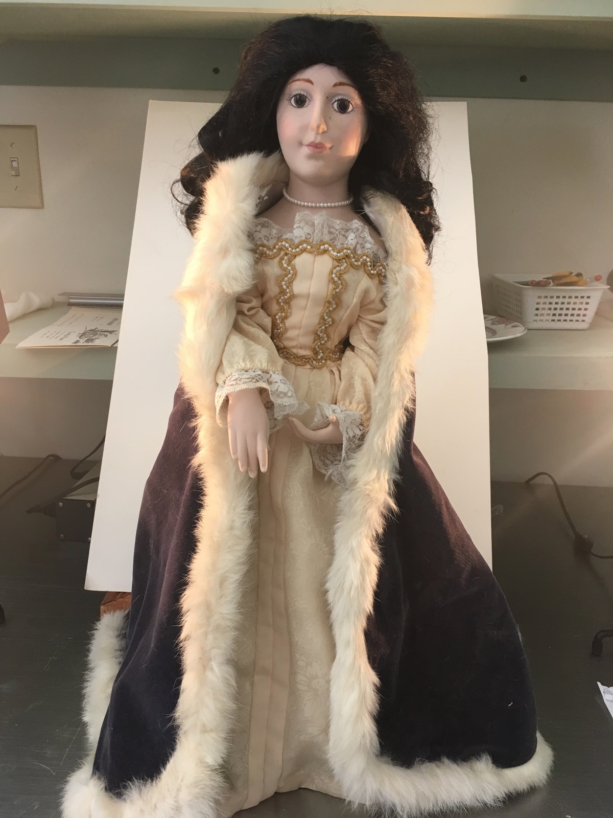 queen anne porcelain doll collection