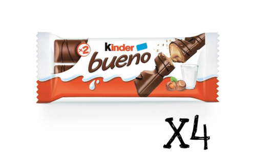 Kinder Bueno Bar, 43 g - Pack of 4 - FROM CANADA