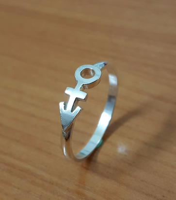 Ring - Love - 1st Symbol - Remembrance Symbol - Sterling Silver - Handmade