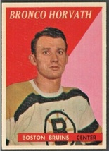 Boston Bruins Bronco Horvath 1958 Topps Hockey Card # 35 em/nm - $21.00